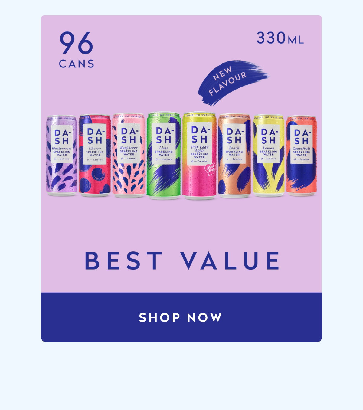96 cans