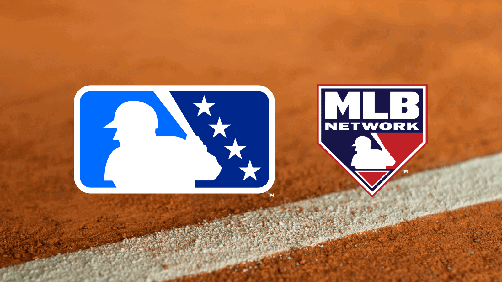 Logos for Minor League Baseball and MLB Network