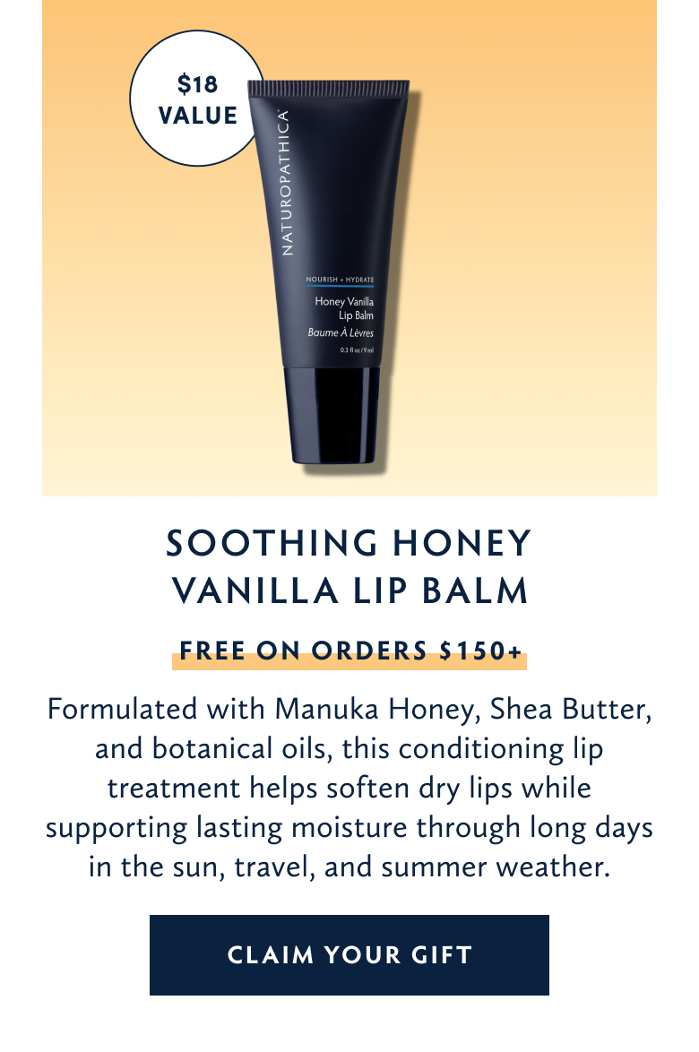 Soothing Honey Vanilla Lip Balm Claim Your Gift