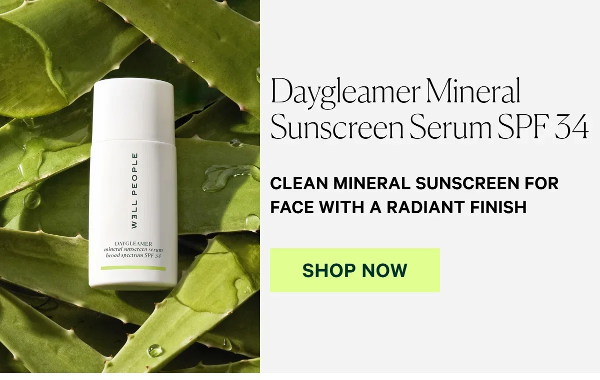 Daygleamer Mineral Sunscreen Serum SPF 34 CLEAN MINERAL SUNSCREEN FOR FACE WITH A RADIANT FINISH  SHOP NOW
