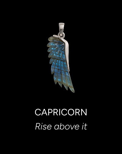 Carved Gemstone Wing Amulet