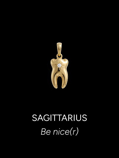 Sapphire Tooth Pendant