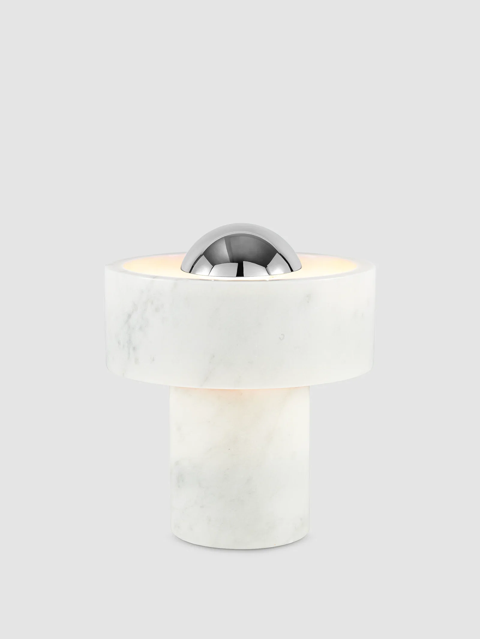 Image of Stone Portable Light | Silver (US)