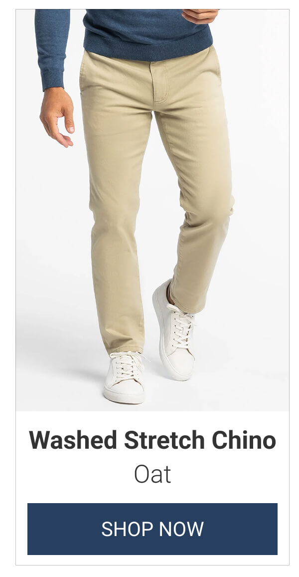 Oat Washed Stretch Chino