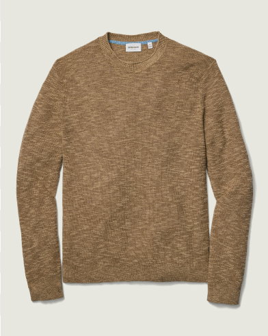 Linen Cotton Roll Neck Sweater