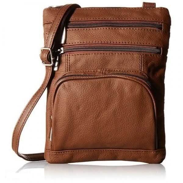 Image of Super Soft Leather-Crossbody Bag