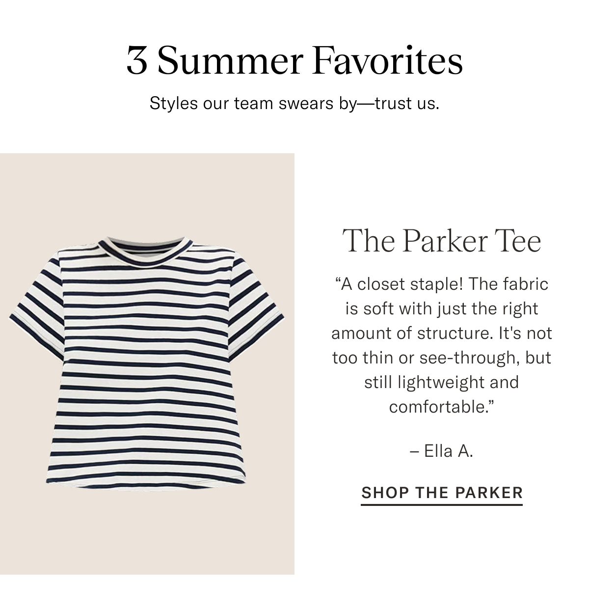 The Parker Tee