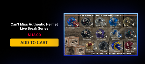 Can't Miss Authentic Helmet Live Break Series