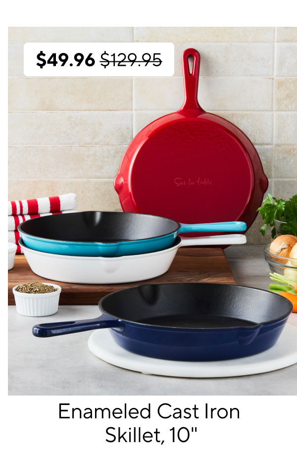 Sur La Table Enameled Cast Iron Skillet, 10"