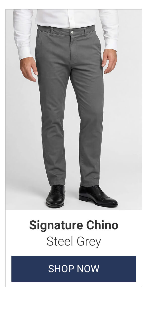 Steel Grey Signature Chino