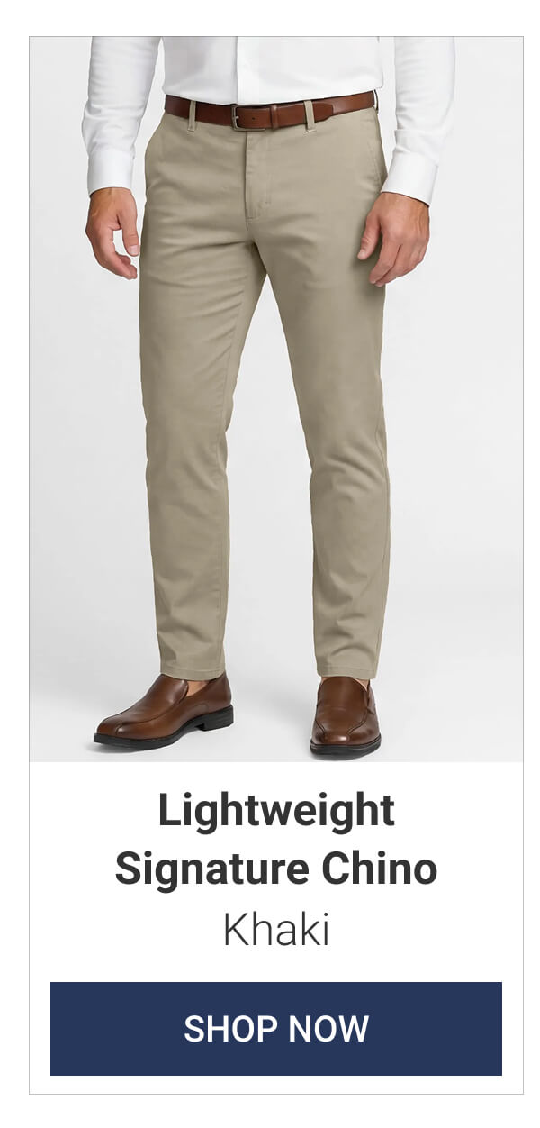 Khaki Lightweight Signature Chino