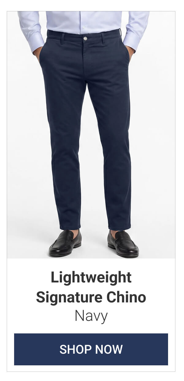 Navy Lightweight Signature Chino