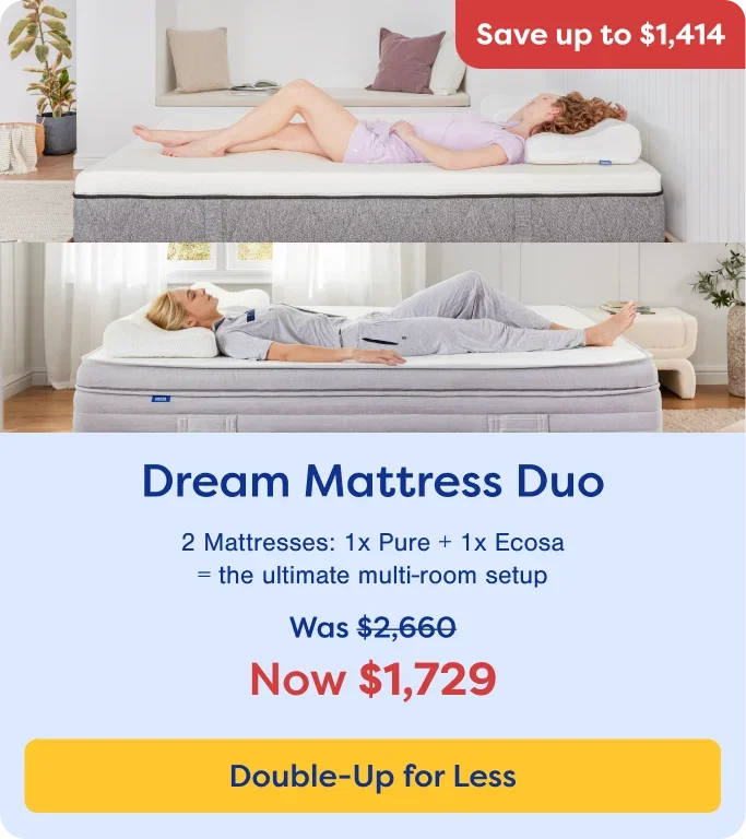Save up to $1,414- Shop Dream Mattress Duo