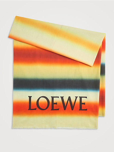 Loewe x Paula's Ibiza Cotton Pareo In Stripe Print