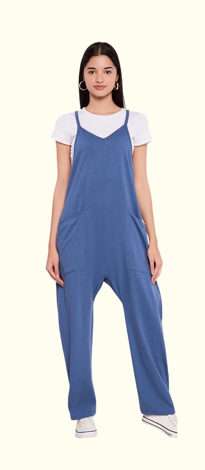 Shop Oversized Cami Jumpsuit with Pockets