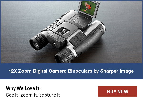 12X Zoom Digital Camera Binoculars by Sharper Image