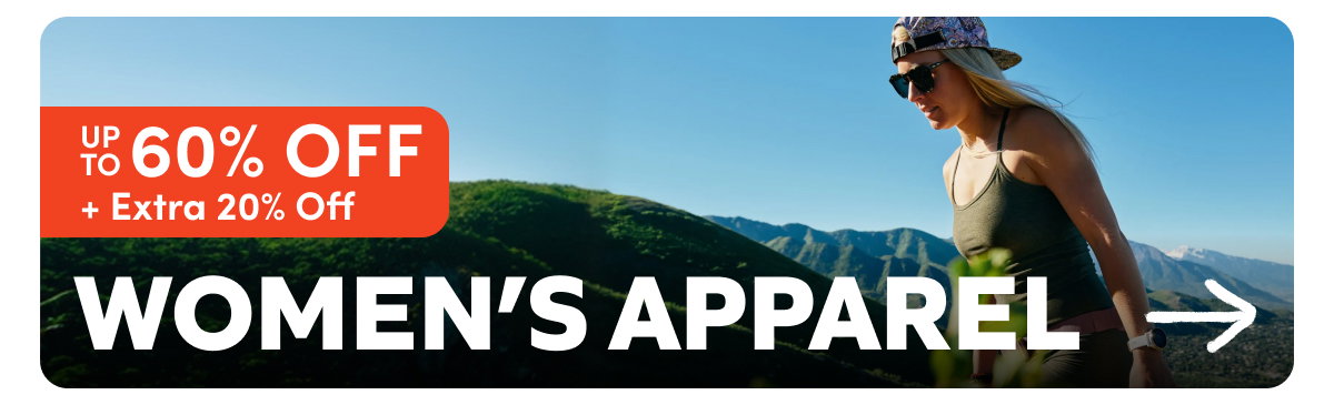 Women's Apparel: Up to 60% Off + Extra 20% Off. Shop Now!