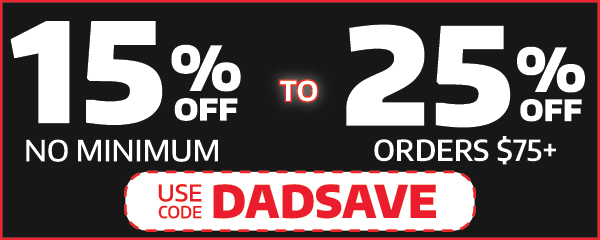 15% Off No Minimum or 25% Off Orders Over $75