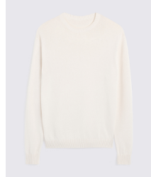 Off-White Cotton Crew Neck Jumper