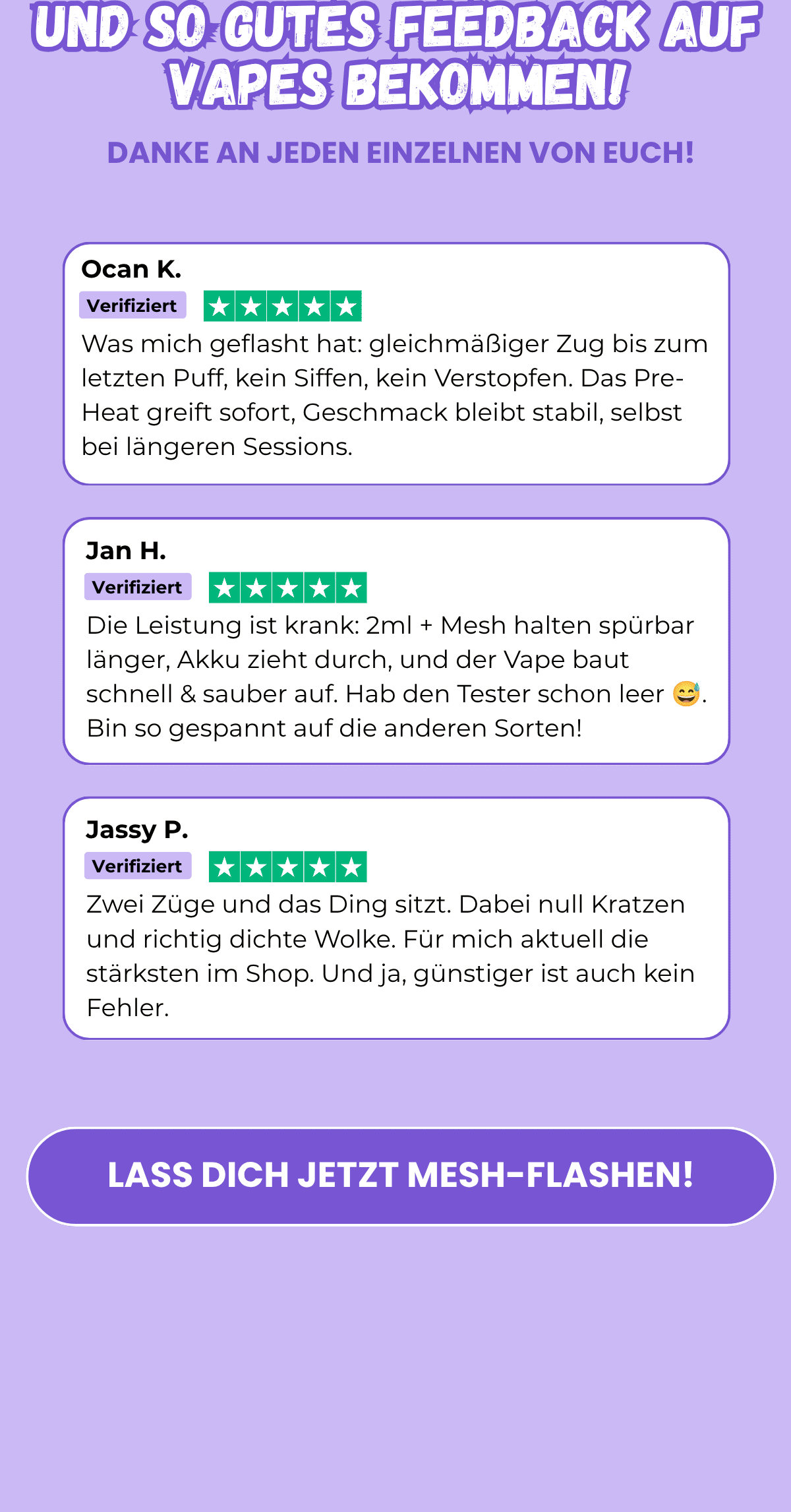 Verifizierte Kundenbewertungen zu Geschmack, Zugverhalten und Leistung.
