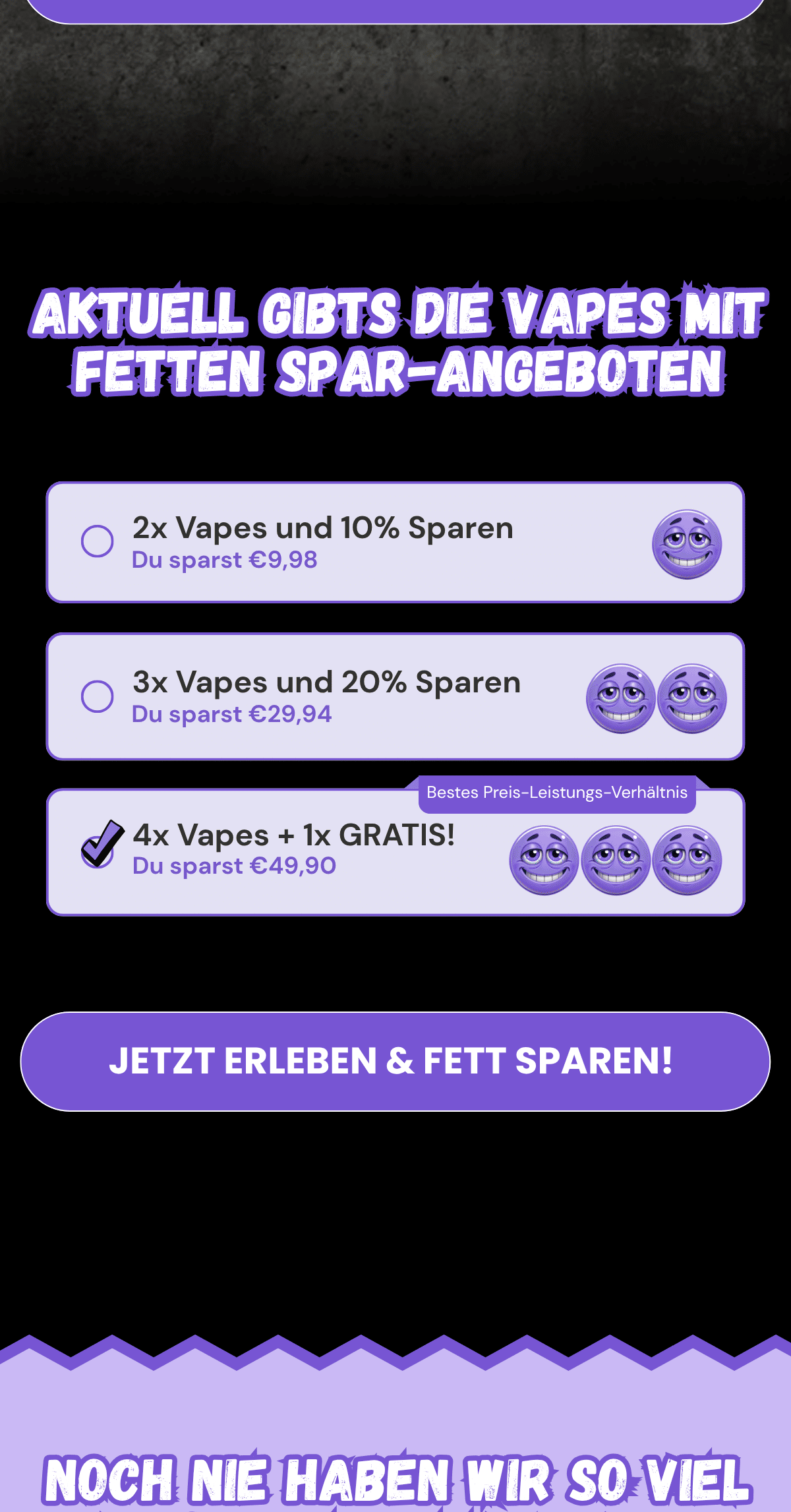 Sparangebote für zwei, drei oder fünf MeshFlash Vapes.