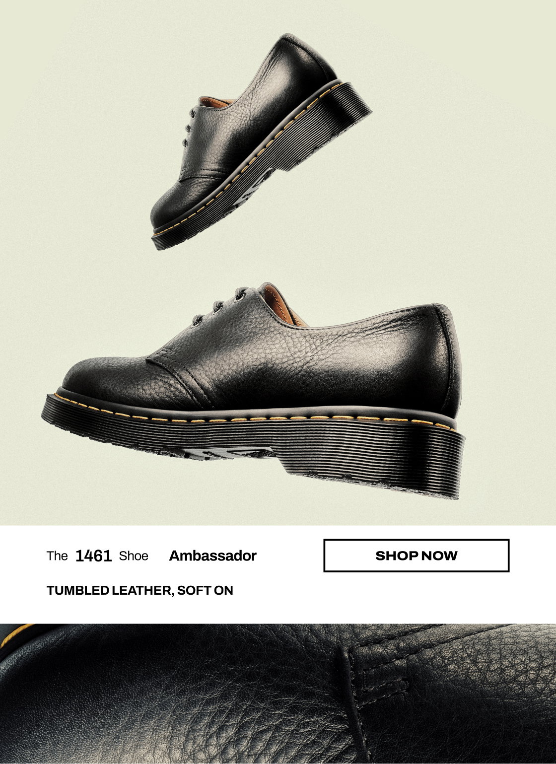 1461 Oxford Shoes - Black Ambassador Leather