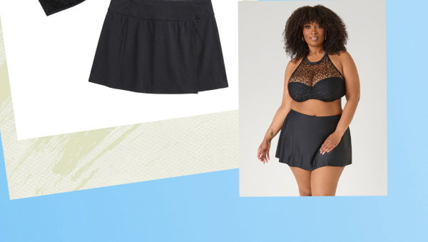 High Waist Swim Skort