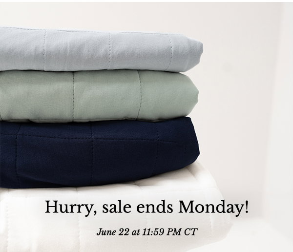 Sale ends Monday