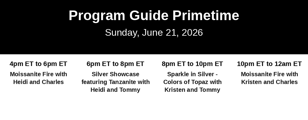 Program Guide Primetime