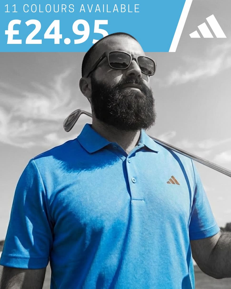 adidas Golf Mens Performance Left Chest Logo Polo Shirt
