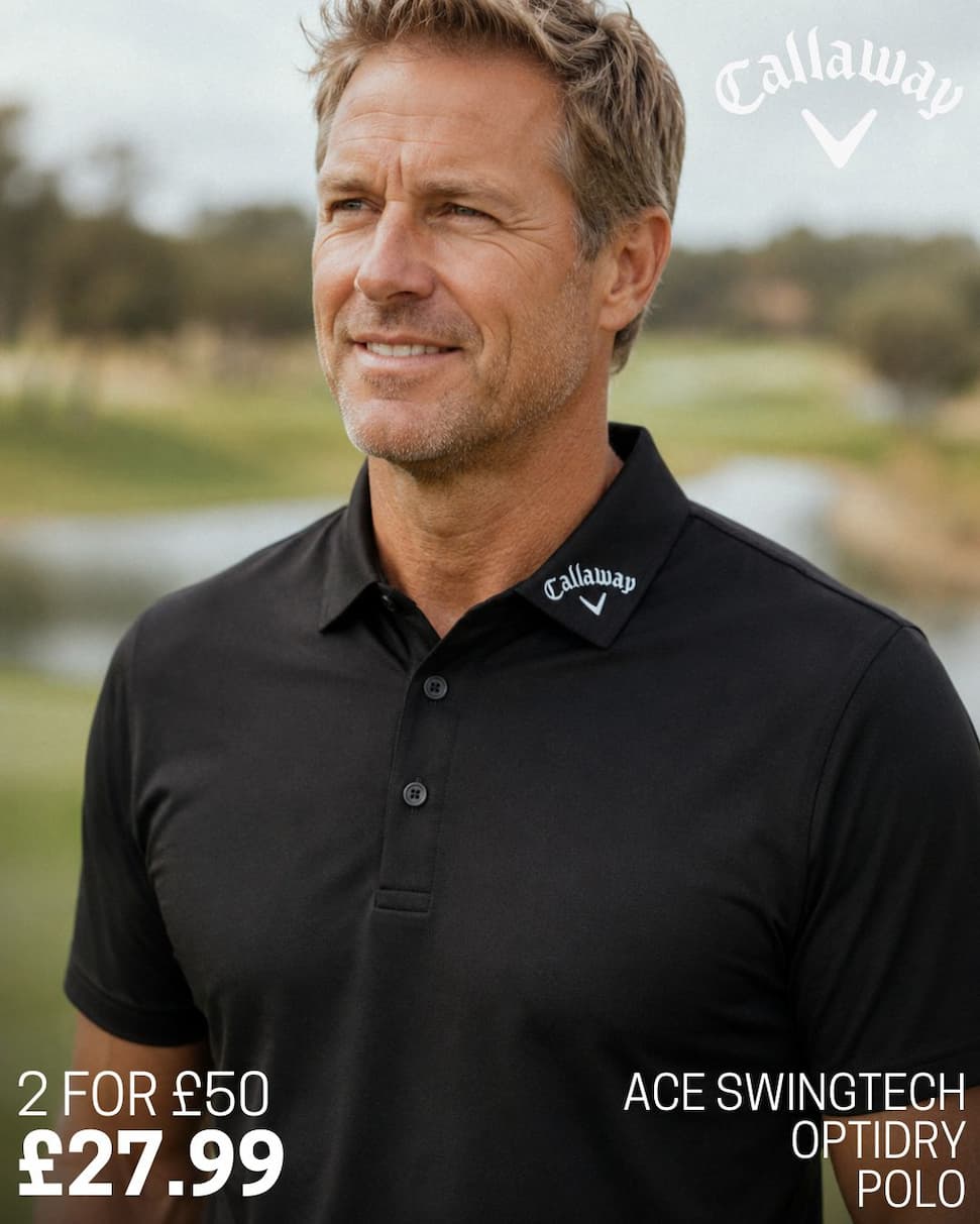 Callaway Mens Ace Micro Texture OptiDry SwingTech Polo Shirt