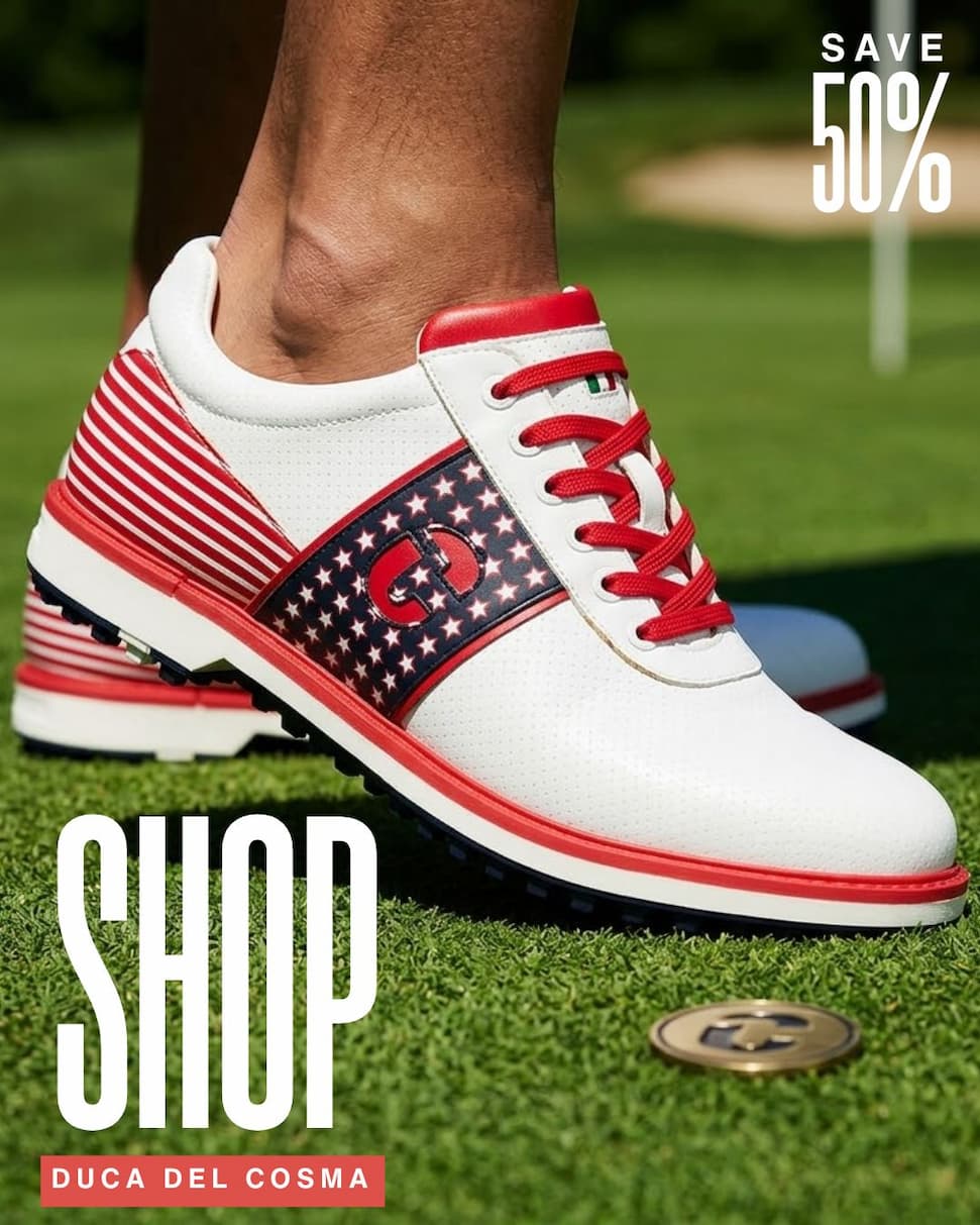 Duca Del Cosma Mens United Waterproof Nappa Leather Golf Shoes