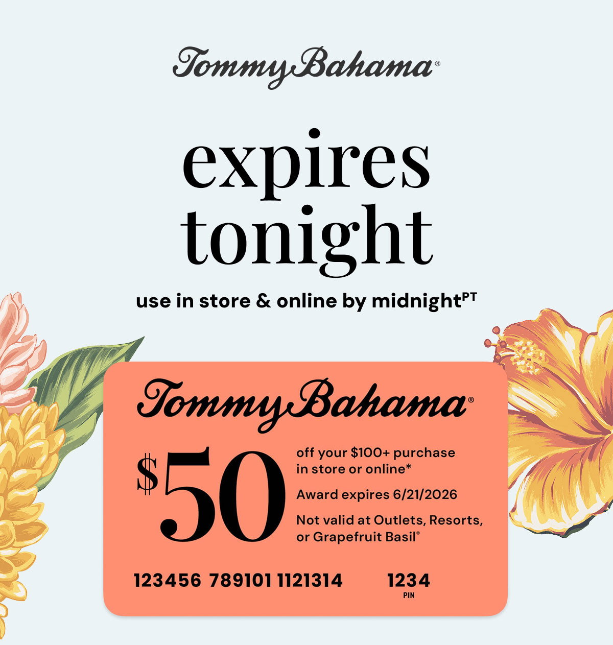 $50 Award Expires Tonight