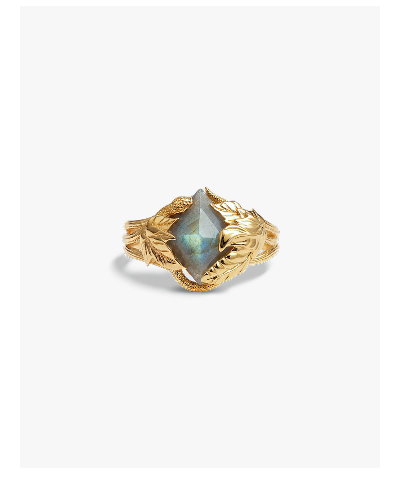 Gemstone Snake In The Garden Ring