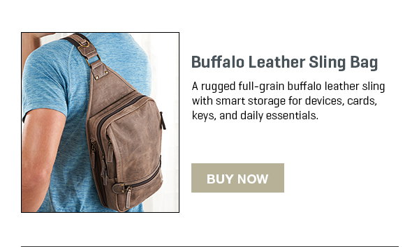 Buffalo Leather Sling Bag