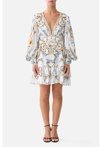 BUTTON FRONT FRILL DRESS | SEVILLE SWEETHEART