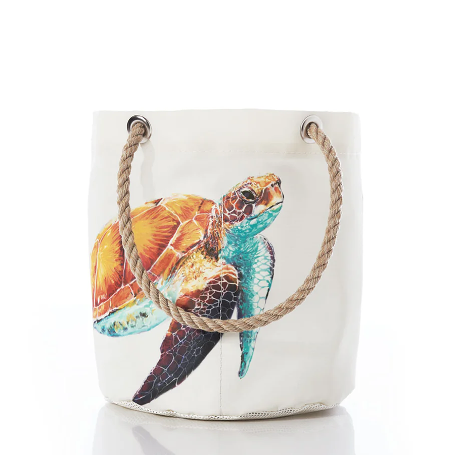 Multicolor Sea Turtle Beachcomber Bucket 