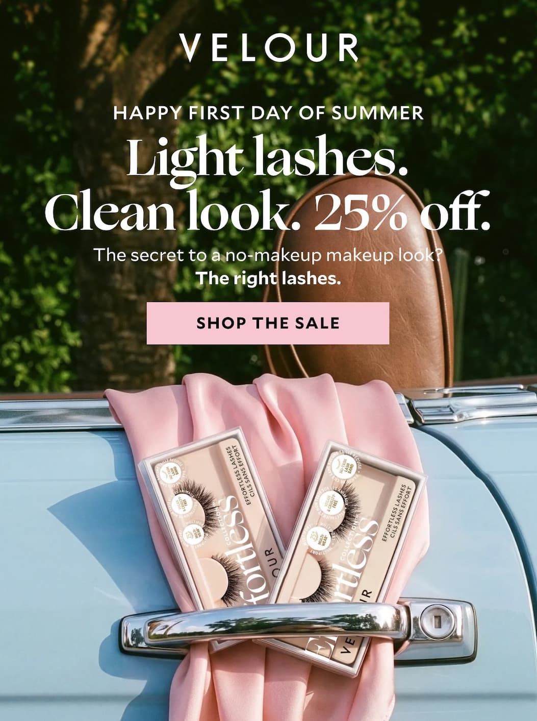 Happy First Day of Summer. Light lashes. Clean look. 25% off.​ The secret to a no-makeup makeup look? The right lashes.​