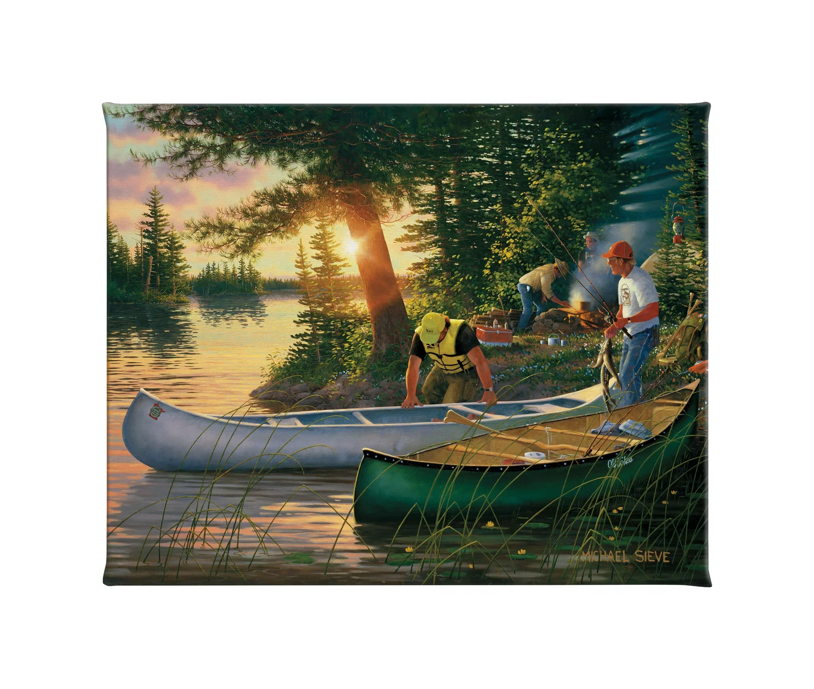 Image of Backcountry Canoe-In - 16" x 20.5" Gallery Wrapped Canvas