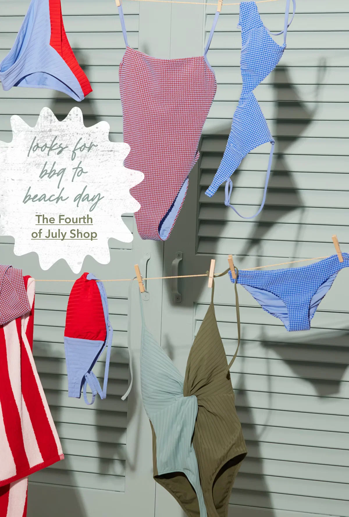 Looks for bbq to beach day | The Fourth of July Shop