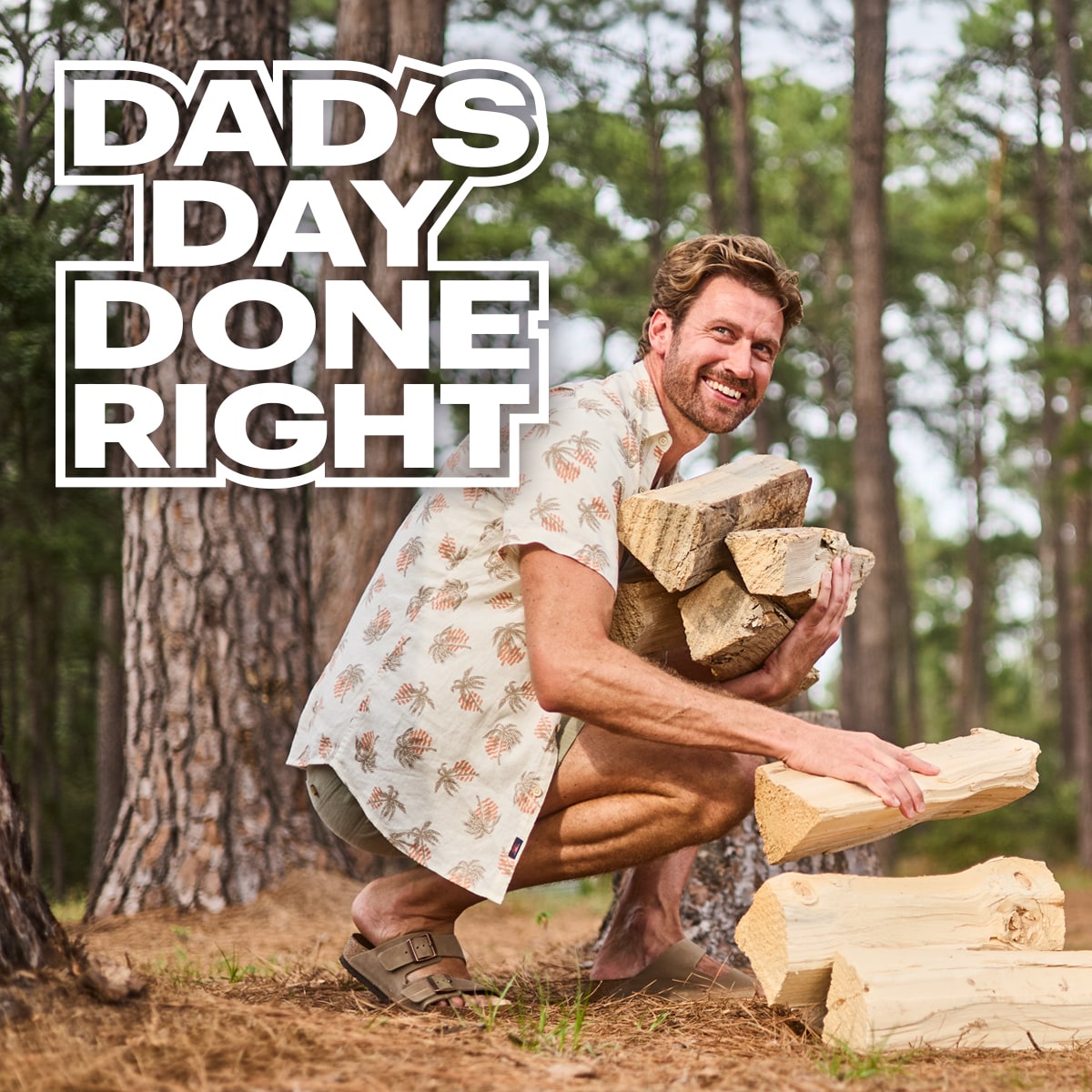 Dad's day done right.