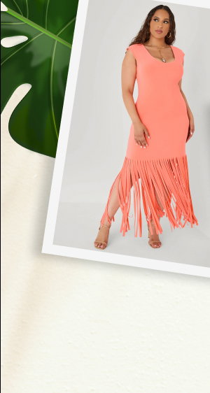 Fringed Maxi Dress