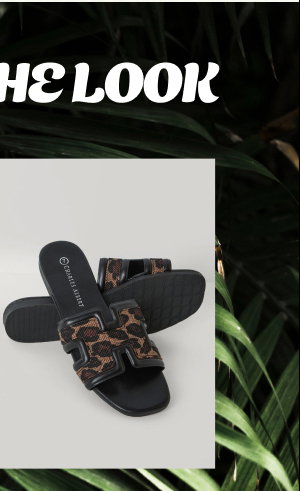 Animal Print Cutout Mules