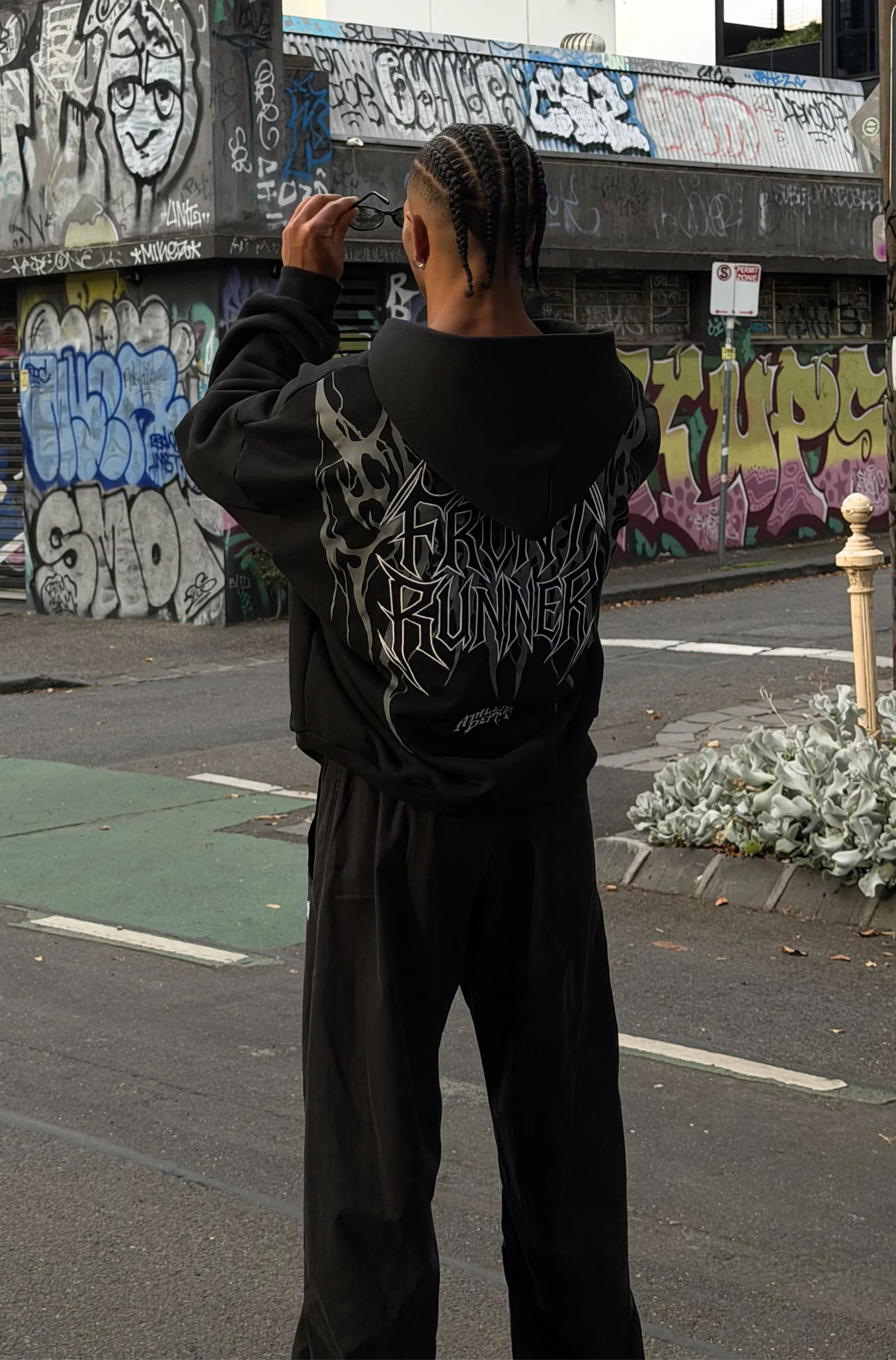 Image of Sigil Zip Hoodie - Black