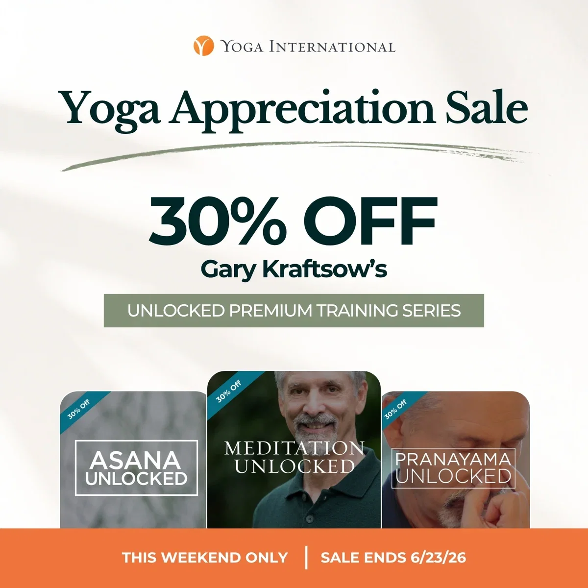 Yoga Appreciation Sale