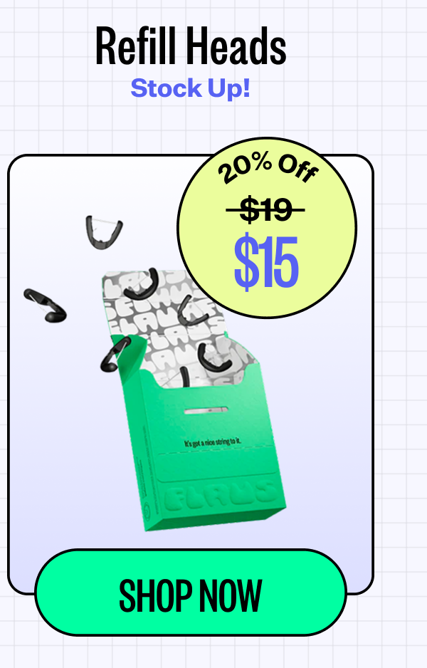 Refill heads | stock up! | 20% off | $15 | Shop now