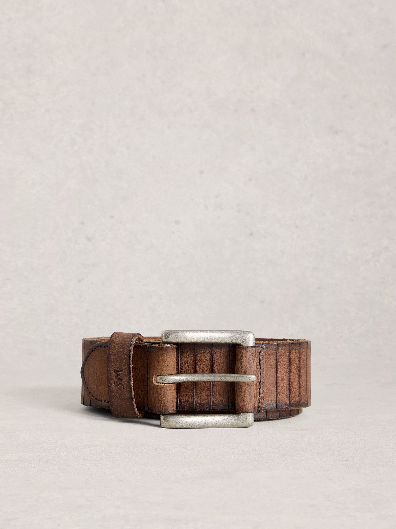Shop Stripe Leather Belt