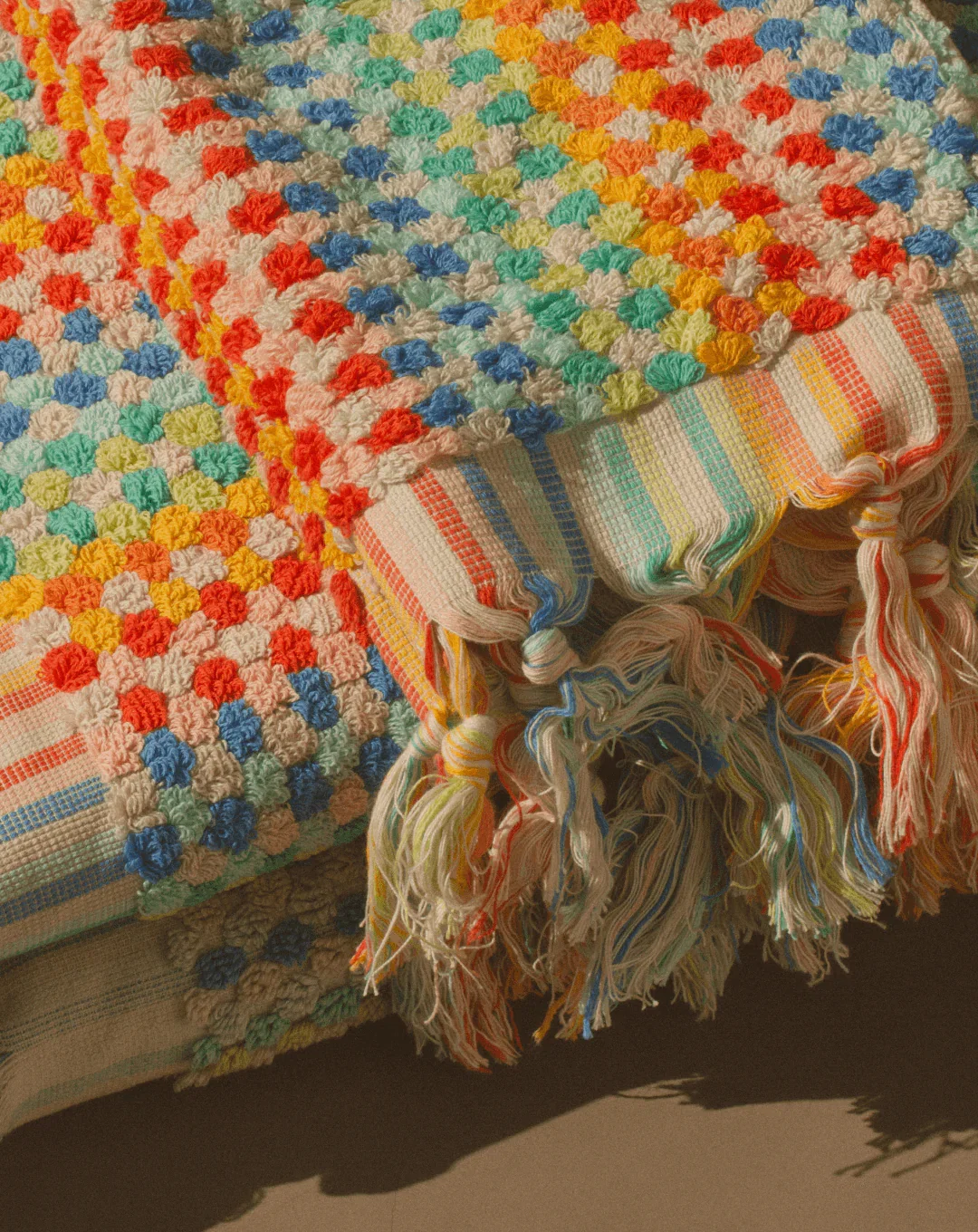 Image of Organic Cosmic Rainbow Towel Set (Vibrant)