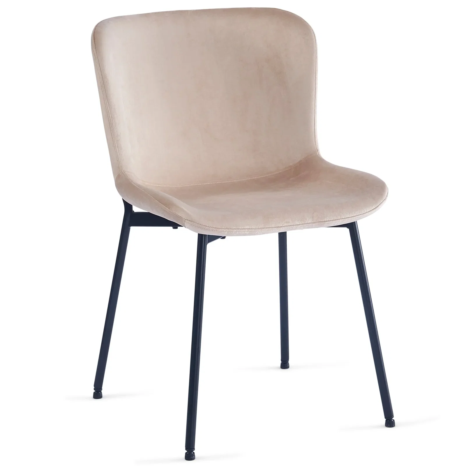Image of Adena spisebordsstol - Beige velour - Brudt emballage (OU12525)