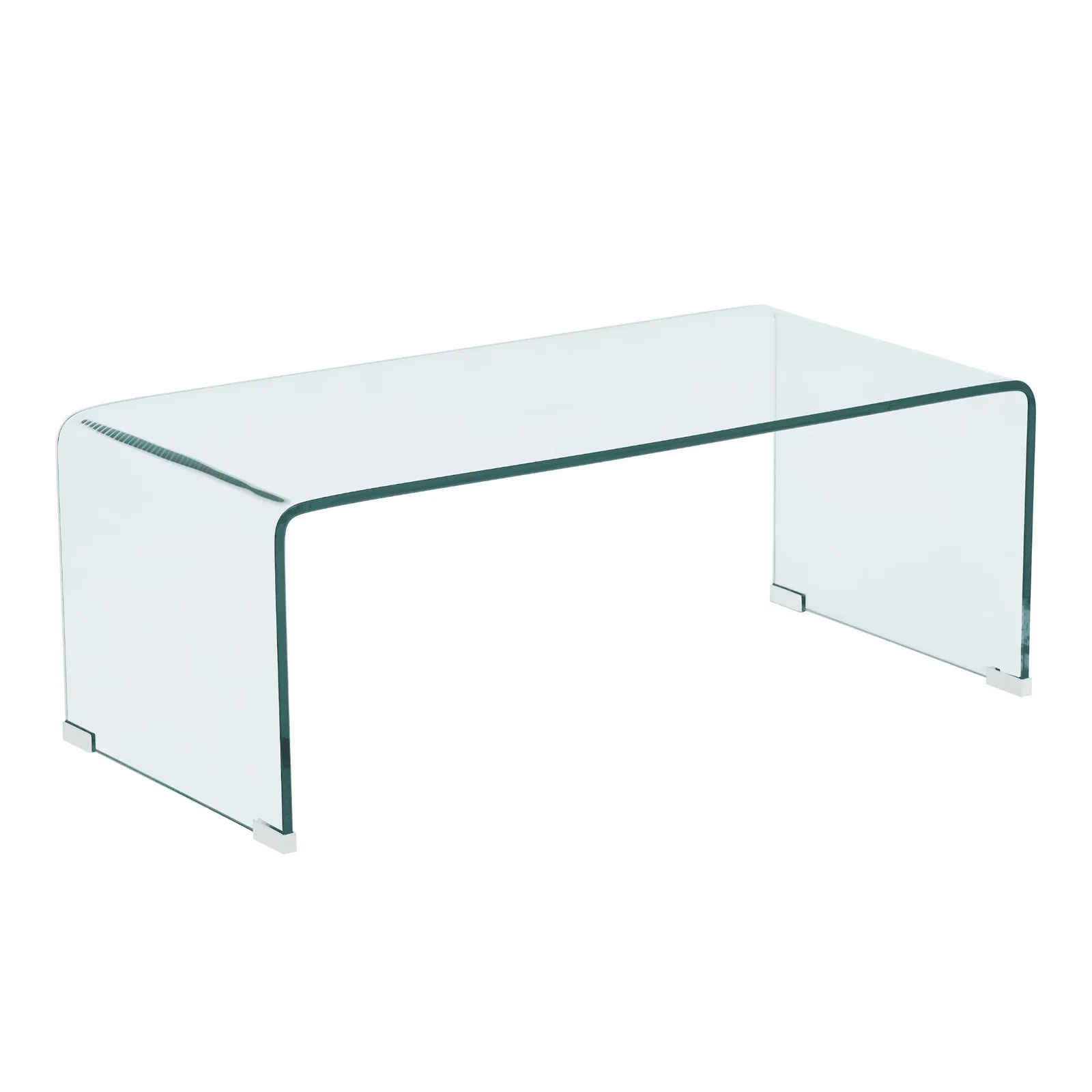 Image of Nicole glas sofabord 95x45x35 cm. Brudt emballage, mærker - se produktbeskrivelse (OU12493)